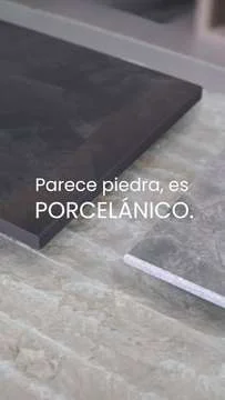 Pieza que parece piedra y es porcelánico